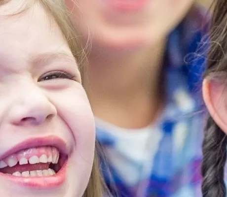Children laughing